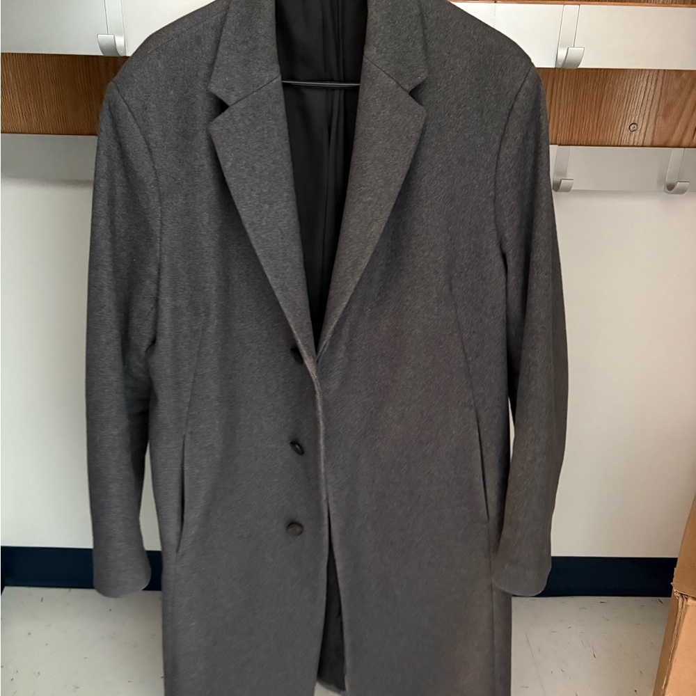 Theory Men's Charcoal Pea Coat